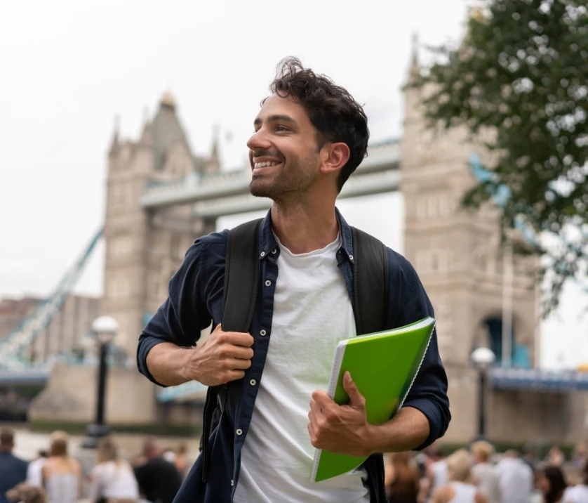 Student ambassador leading an online university activity