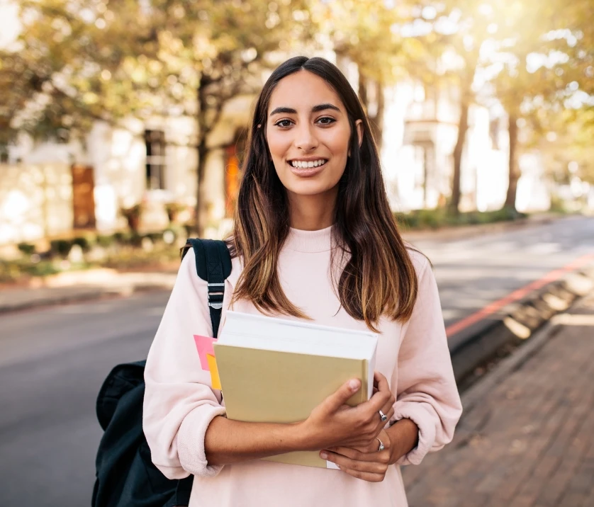 Student balancing study, work and wellbeing